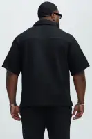 Capstan Textured Shirt(Black,S)