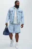 Kenneth Trucker Jacket(Light Wash,S)