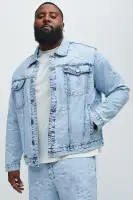 Kenneth Trucker Jacket(Light Wash,S)