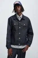 Collin Raw Denim Trucker Jacket(Indigo,S)