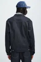 Collin Raw Denim Trucker Jacket(Indigo,S)