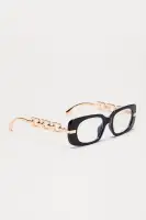 Look But Can't Touch Blue Light Glasses(Black,OS)