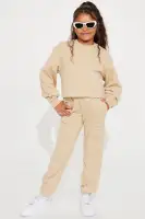 Mini Blessed Fleece Matching Pant Set