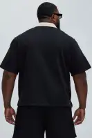 Luka Zipper Shirt(Black/combo,S)
