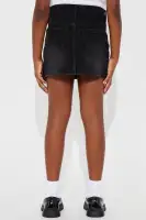 Mini Gals Night Embellished Denim Mini Skirt(Black,4)