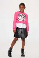 Mini Highway To Royalty Skirt Set(Pink,7/8)