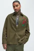 I Got You Embroidery Button Up Shirt