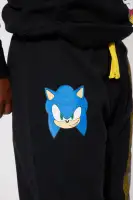 Mini Sonic Gotta Go Fast Fleece Jogger Set(Black,4/5)