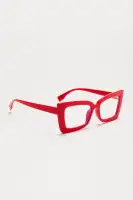 Savvy In The City Blue Light Glasses(Red,OS)