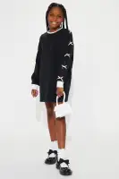 Mini Always Pretty Long Sleeve Bow Mini Dress