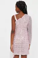 Mini Brighten Up Sequin Mini Dress(Pink,7)