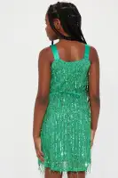 Mini Shimmer All Night Mini Dress(Emerald,7)