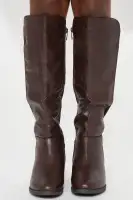 Mini Riding Around Tall Flat Boots(Brown,1)