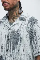 Livin' That Life Mohair Shirt(Black/combo,S)
