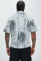 Livin' That Life Mohair Shirt(Black/combo,S)