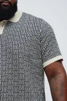 Cunard Jacquard Polo(Tan/Multi,S)