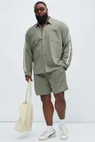 Dennis Pocket Knit Shirt(Olive,S)