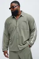 Dennis Pocket Knit Shirt(Olive,S)