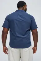Ryland Short Sleeve Button Up Shirt(Navy,S)