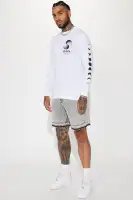 My Idea Relaxed Denim Shorts(Grey,30)