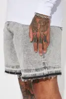 My Idea Relaxed Denim Shorts(Grey,30)