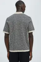 Cunard Jacquard Polo(Tan/Multi,S)