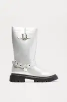 Mini Buckle On Up Boots(Silver,1)