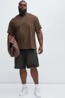 Woody Relaxed Carpenter Shorts(Brown,30)