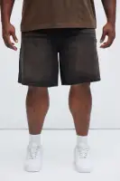 Woody Relaxed Carpenter Shorts(Brown,30)