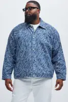 Windy Denim Shirt(Medium Blue Wash,S)