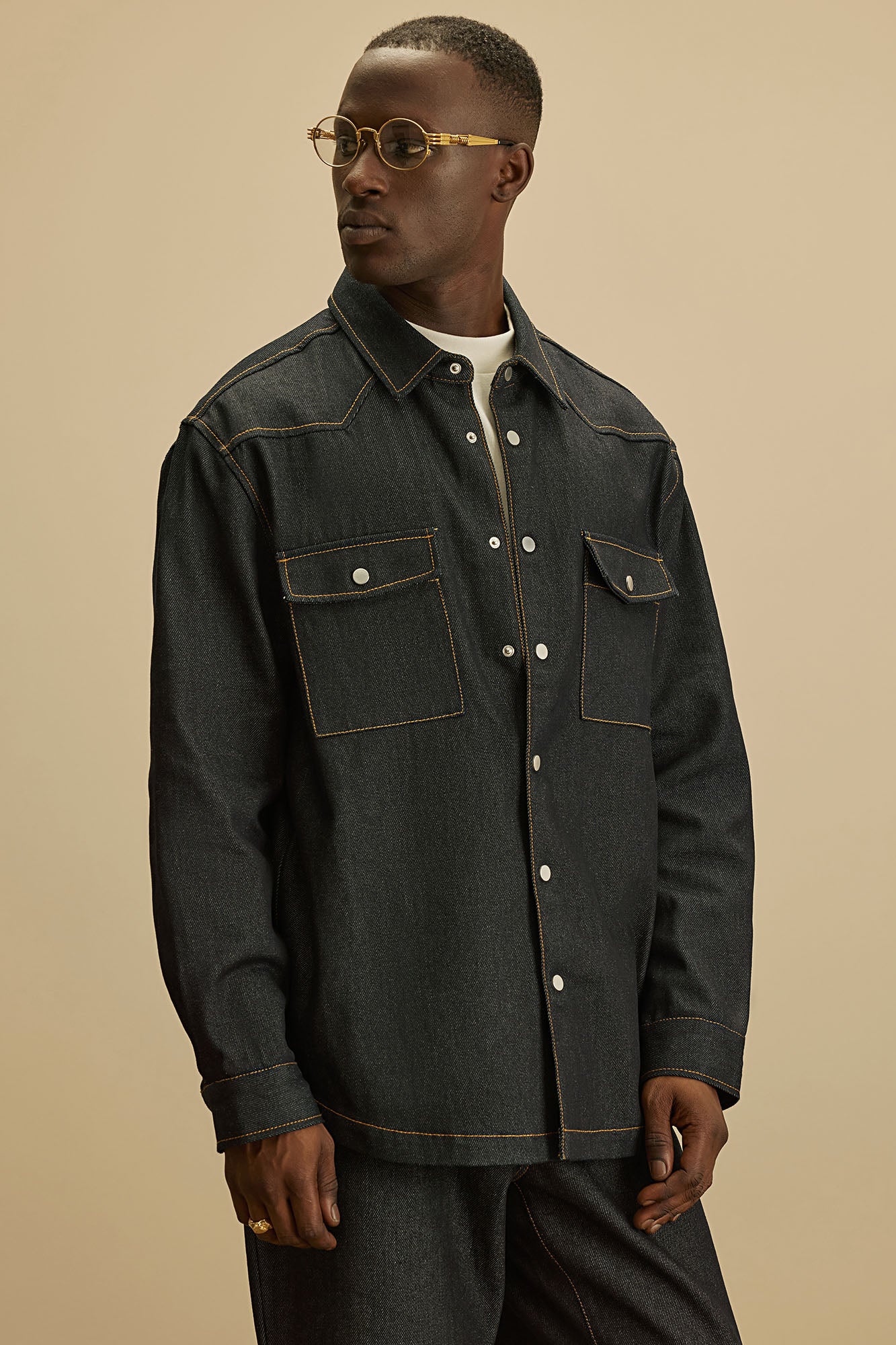 Collin Raw Denim Shirt