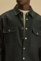 Collin Raw Denim Shirt(Indigo,S)