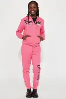 Mini Boujee Fleece Jogger Set