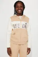 Mini Queen Fleece Jogger Set(Khaki/combo,2/3)
