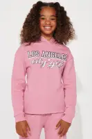 Mini LA City Girl Fleece Jogger Set(Mauve,2/3)