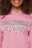 Mini LA City Girl Fleece Jogger Set(Mauve,2/3)