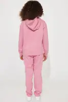 Mini LA City Girl Fleece Jogger Set(Mauve,2/3)