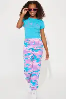 Mini Barbie Girl Bright Cargo Jogger Set