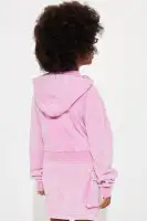 Mini Fleece Hoodie Skirt Set(Pink,4)
