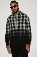 Sunset Dip Dye Flannel Shirt