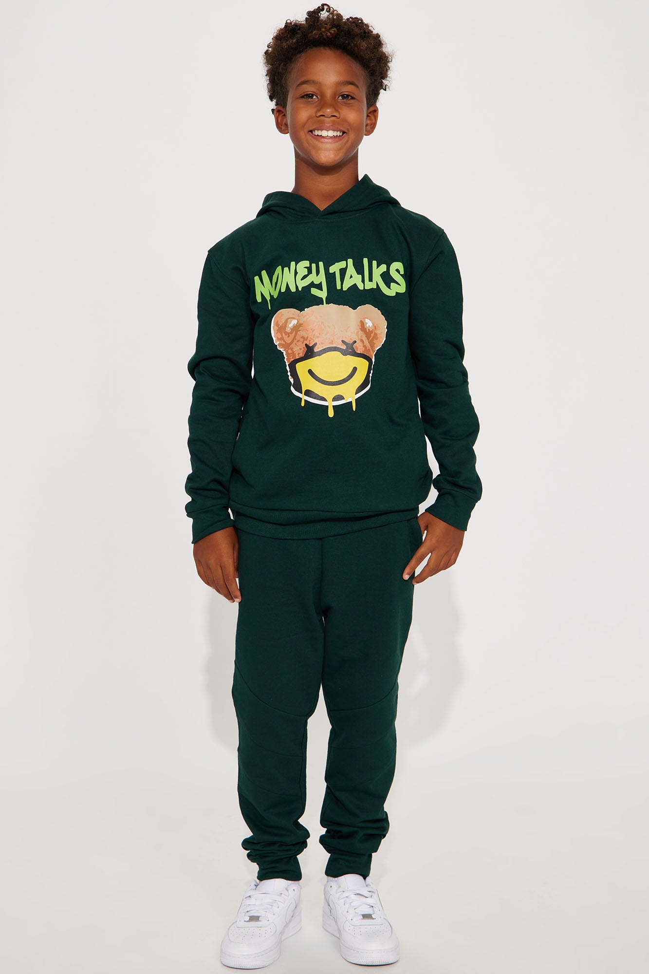 Mini Money Talks Fleece Jogger Set