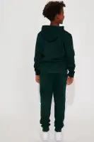 Mini Money Talks Fleece Jogger Set(Hunter,2/3)