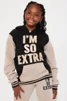 Mini I'm So Extra Fleece Set(Grey/Black,4/5)