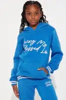 Mini My Blessed Life Fleece Set(Blue,4/5)