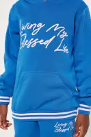 Mini My Blessed Life Fleece Set(Blue,4/5)