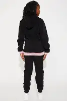 Mini One Of A Kind Fleece Set(Black,4/5)