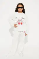 Mini Cherish My Love Fleece Pant Set