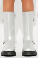 Mini Buckle On Up Boots(Silver,1)