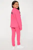 Mini Drip Too Hard Shacket With Pant Set(Hot Pink,4/5)