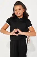 Mini Always On Game Jogger Matching Pant Set(Black/White,4/5)